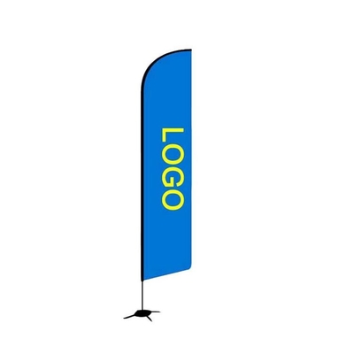 Bandera de plumas personalizada Banderas 110D Poliéster 560cm Bandera de playa publicitaria